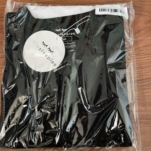 Little sleepies Black Women's Short Sieeve Bamboo Viscose Pajama Top | X-Small